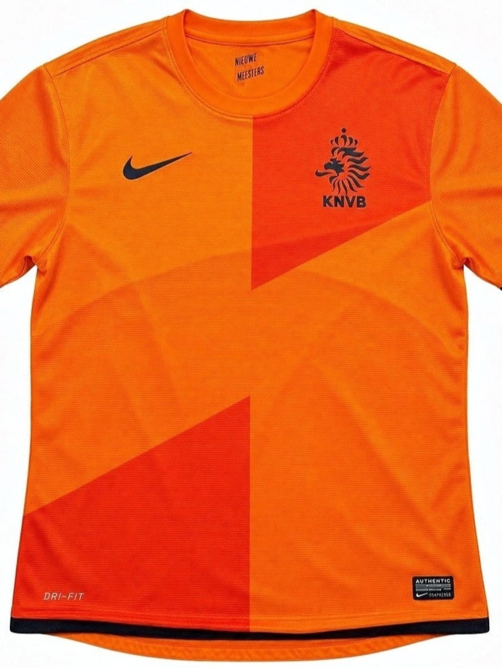 Nike Netherlands Home Stadium Jersey Orange Color Block Soccer Jersey